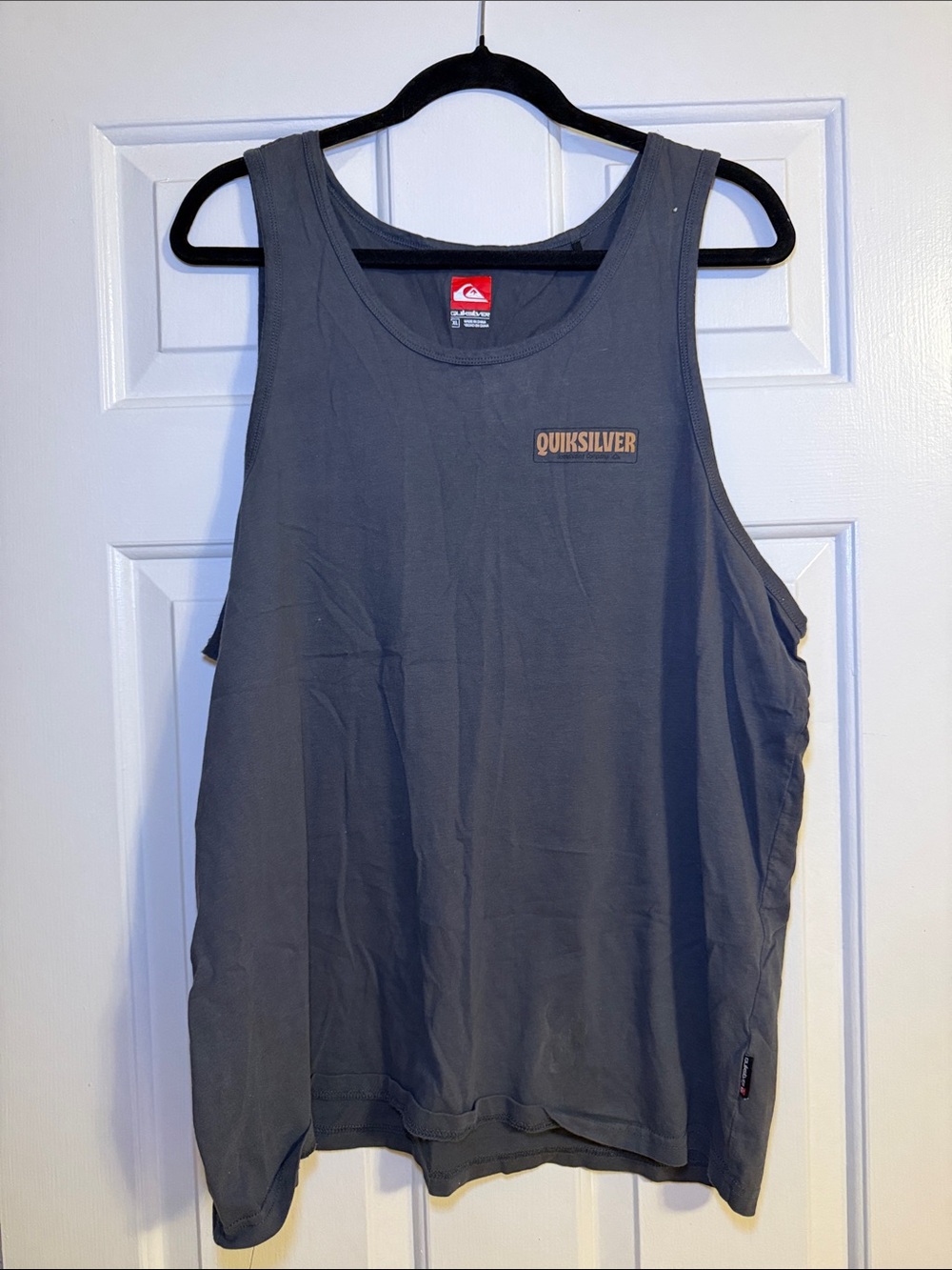 Quiksilver Women's Charcoal Gray Logo Tank Top